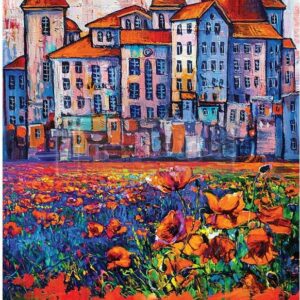 Village In Colour | Redesign With Prima A1 Fiber Decoupage Paper