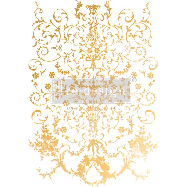 Manor Swirls | Kacha Gold Foil Decor Transfer
