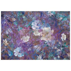 Magical Floral | Redesign with Prima A1 Fiber Decoupage Paper