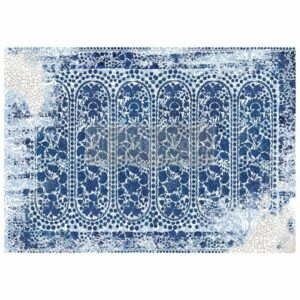 The Blue House | Redesign with Prima A1 Fiber Decoupage Paper