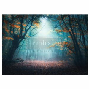 Luminous Woodscape  | Redesign With Prima Decoupage Paper