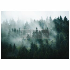 Pine Grove Hues | Redesign With Prima A1 Decoupage Fiber Paper
