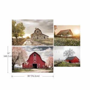 Haystack Hues | Redesign With Prima Tripple Pack Decoupage Paper