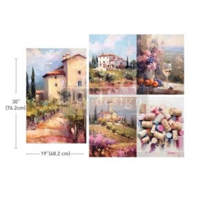 Romantic Getaway | Redesign With Prima Tripple Pack Decoupage Paper