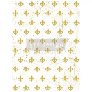 Fleur De Lis | Redesign With Prima Gold Decor Transfer