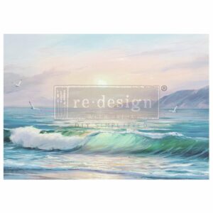 Tranquil Tides | Redesign With Prima A1 Decoupage Fiber Paper