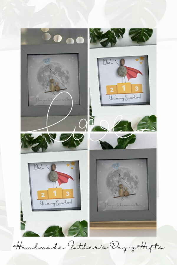 Super Dad | Handmade Pebble Art - Image 2