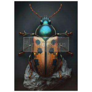 Brass Scarab | Redesign With Prima | A1 Decoupage Fiber