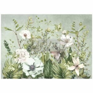Froggy Meadow Greens | A1 Fiber Decoupage Paper