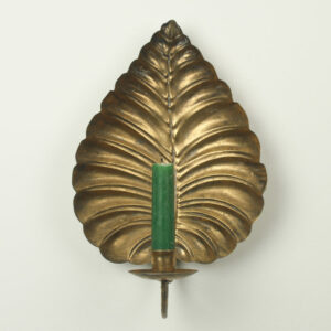 Gold Cheese Plant Leaf Wall Sconce