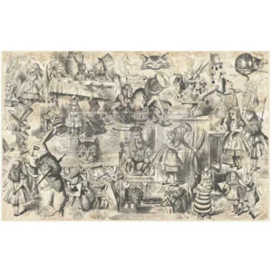 Dreaming in Wonderland | 19x30cm Redesign With Prima Decoupage Paper
