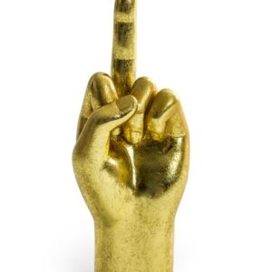 Gold Middle Finger Hand Figure