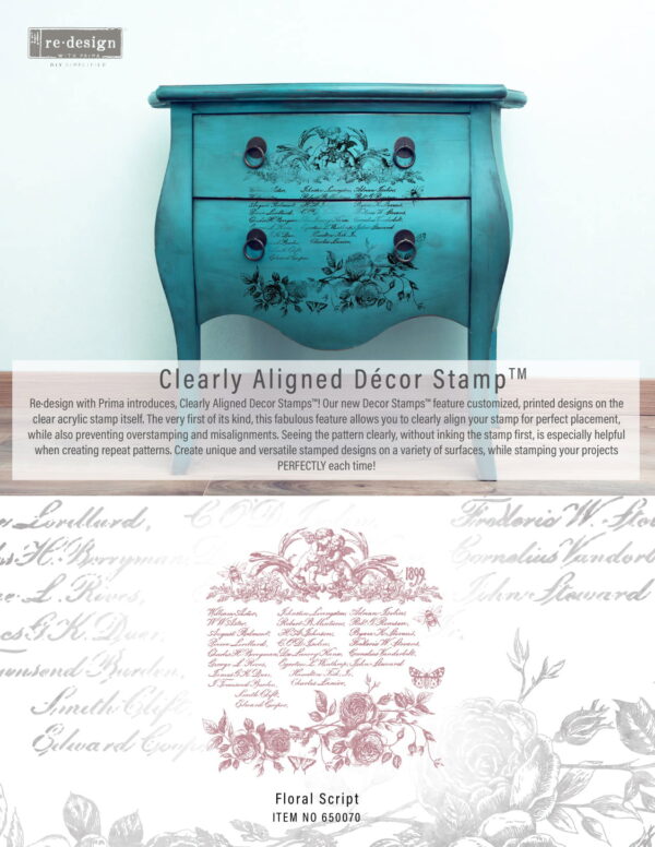 Floral Script | Redesign With Prima Decor Stamps - Image 2