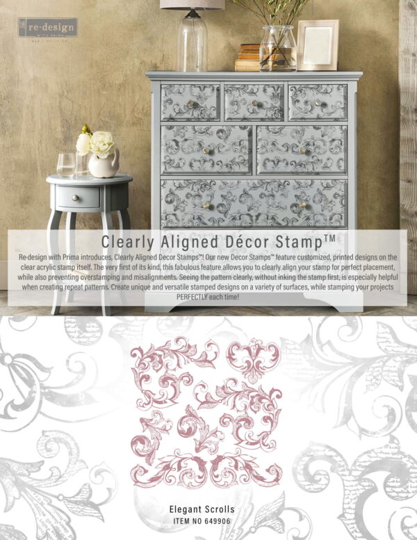 Elegant Scrolls | Redesign With Prima Decor Stamps - Image 2