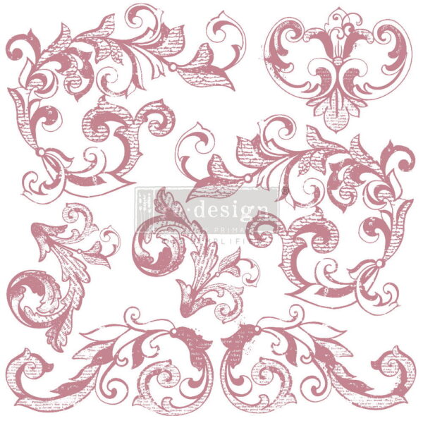 Elegant Scrolls | Redesign With Prima Decor Stamps