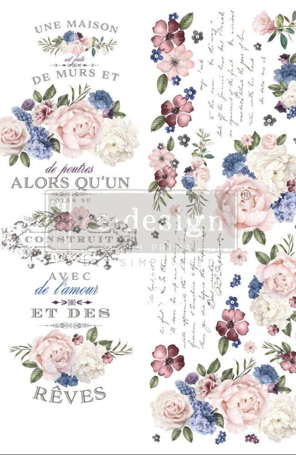 Lavendar Bush | Redesign With Prima Decor Transfer