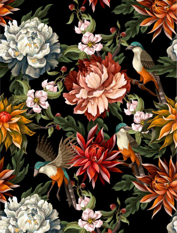 midnight-garden-decoupage-paper