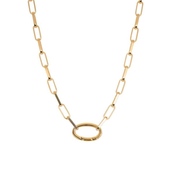 Gold Square Chain Necklace