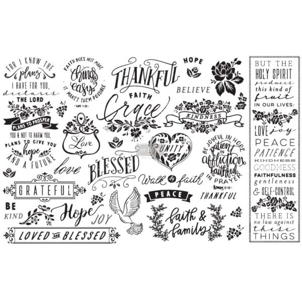 Thankful Blessed | Redesign with Prima Decoupage Paper