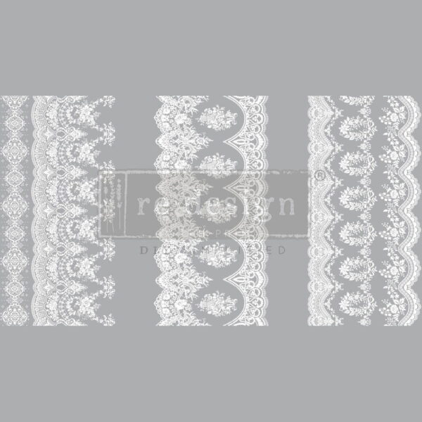 Vintage Wallpaper Dedesign With Prima Small Decor Transfer