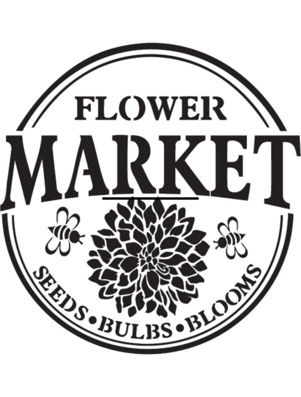 Flower Market | Belles and Whistles Mylar Stencil