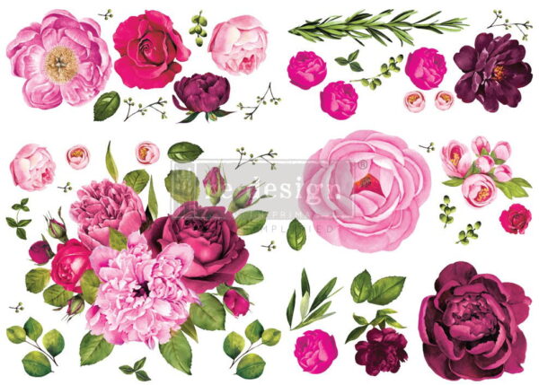 Lush Floral I Redesign With Prima Decor Transfer