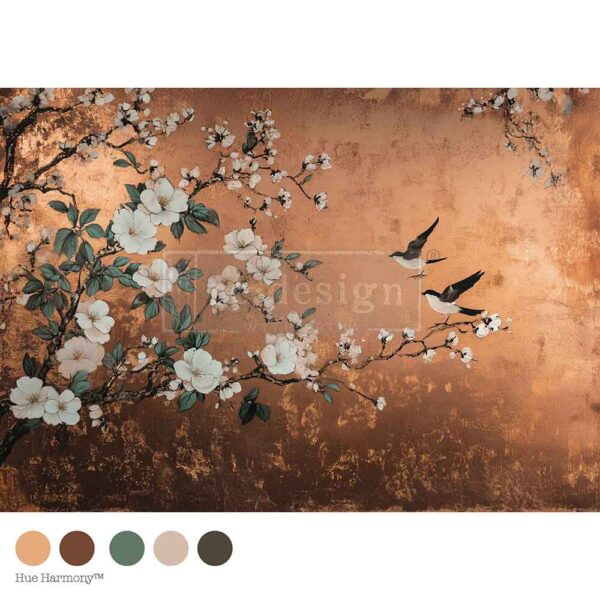 Feathers In The Glow | Redesign With Prima A1 Fiber Decoupage Paper