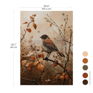 Sunlit Songbird | Redesign With Prima A1 Decoupage Paper | Limited Edition