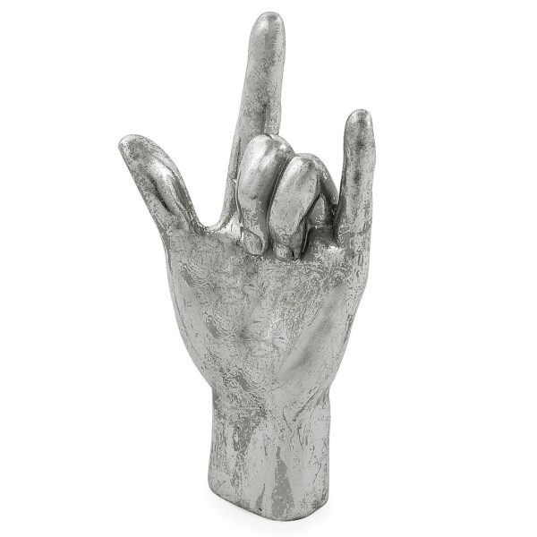 Silver 'Rock On' Hand Figure