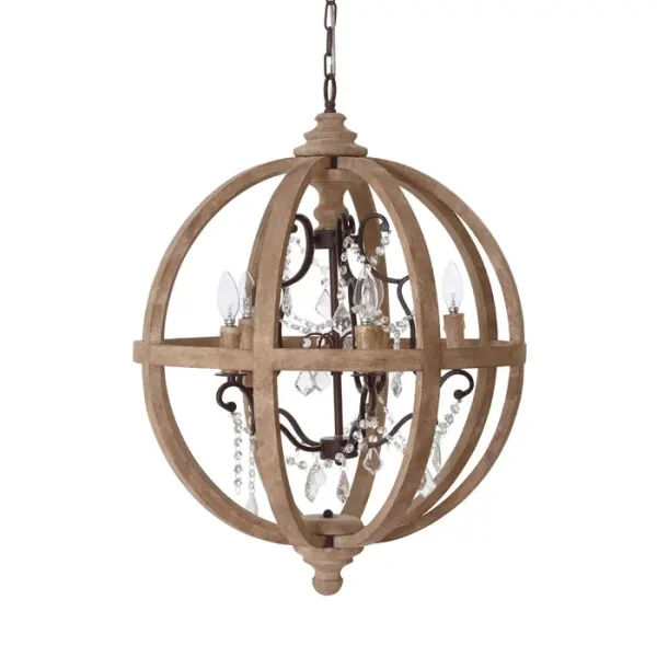 Pia 5 Arm Chandelier