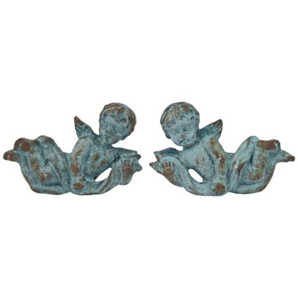 Set Of 2 Verdigis Cherub Drawer Knobs