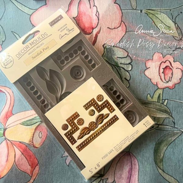 Swedish Posy | Redesign With Prima Decor Mould | Annie Sloan 5"x8"