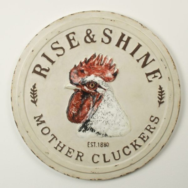 Rise and Shine Mother Cluckers | Country Kitchen Wall Plaque