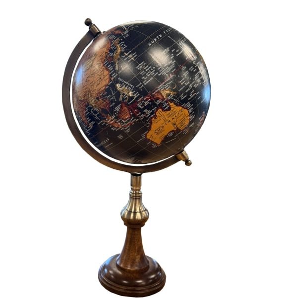 Antique Black Globe