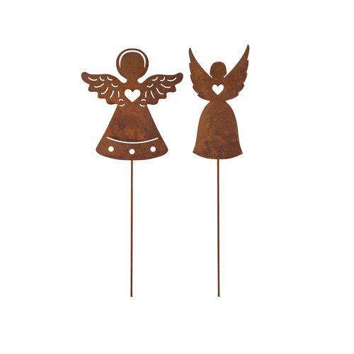 Rustic Angel Garden Stakes (Set Of 2)