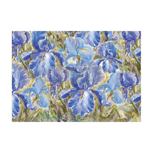 Enchanting Iris | Redesign With Prima A1 Fiber Decoupage Paper