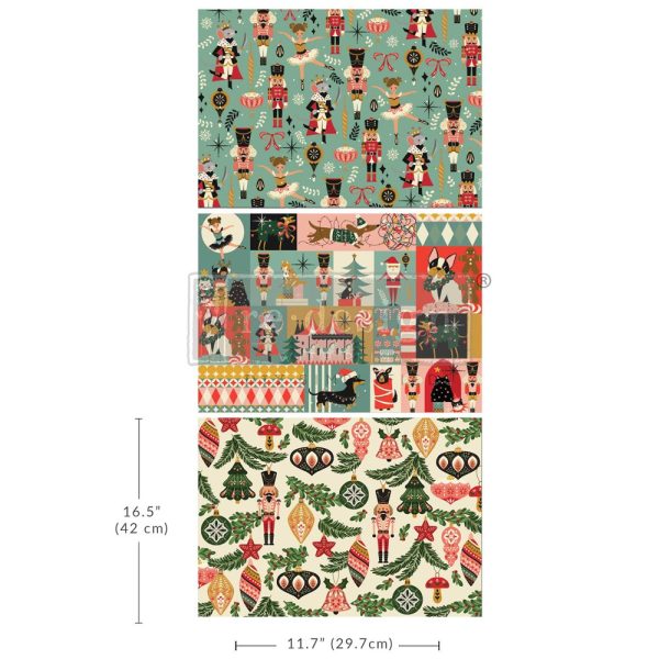 Nutcracker Happiness | Redesign With Prima A3 Fiber Paper Tripple Pack