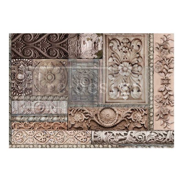 Carved Stonework | Redesign With Prima A1 Decoupage Fiber Paper