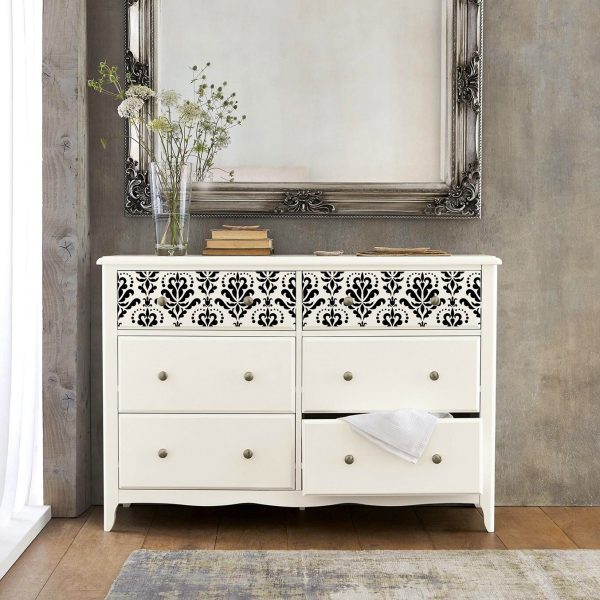 Damask Flourish | Redesign With Prima Stick And Style Stencil Roll