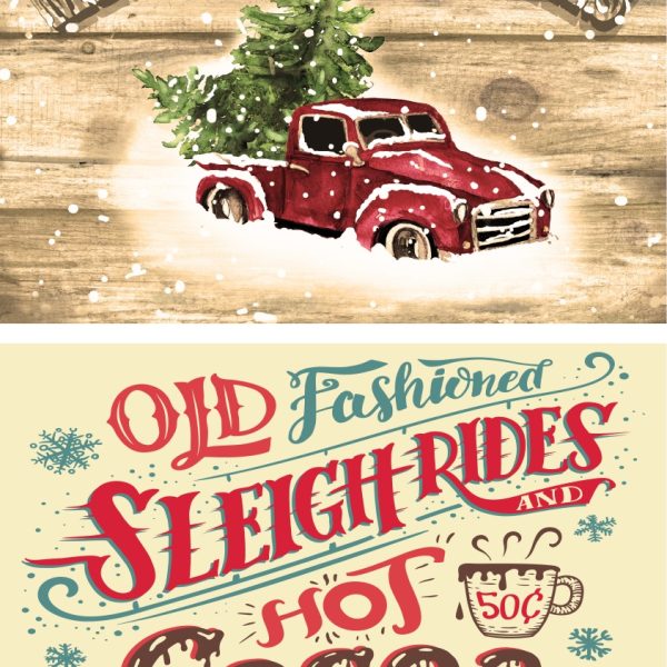 Snowed In A3 Rice Decoupage Paper