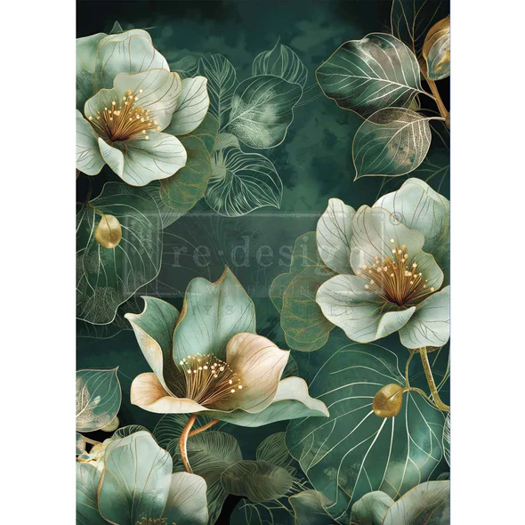 Emerald Elegance | Redesign with Prima A1 Fiber Decoupage