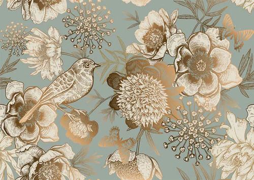 Foil Birds | Mint By Michelle Decoupage Paper