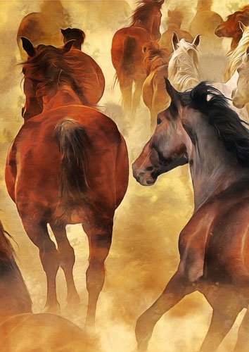 Herd of Horses | Mint By Michelle Decoupage Paper
