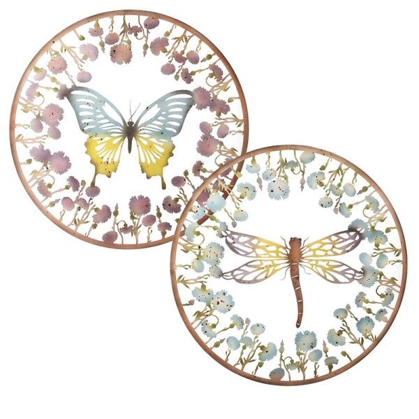 Butterfly & Dragonfly Metal Wall Decoration