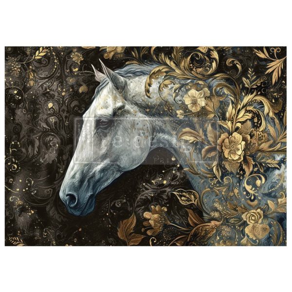 Majestic Gallop | Redesign With Prima A1 Fiber Decoupage Paper