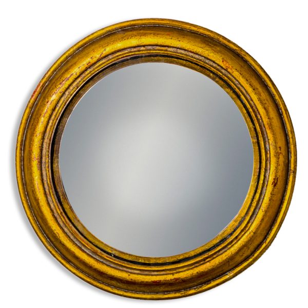 Antique Gold Convex Mirror