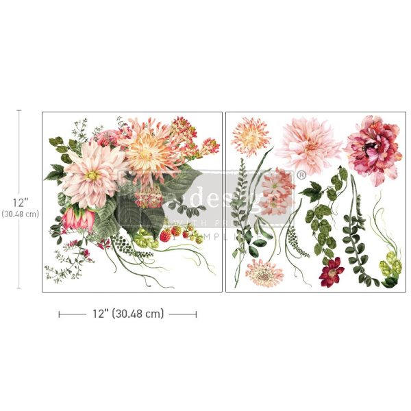 My Favourite Dahlia | Redesign With Prima Maxi Decor Transfer