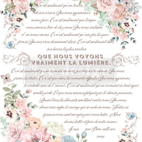 Pure Light Floral | Redesign With Prima Decor Transfer