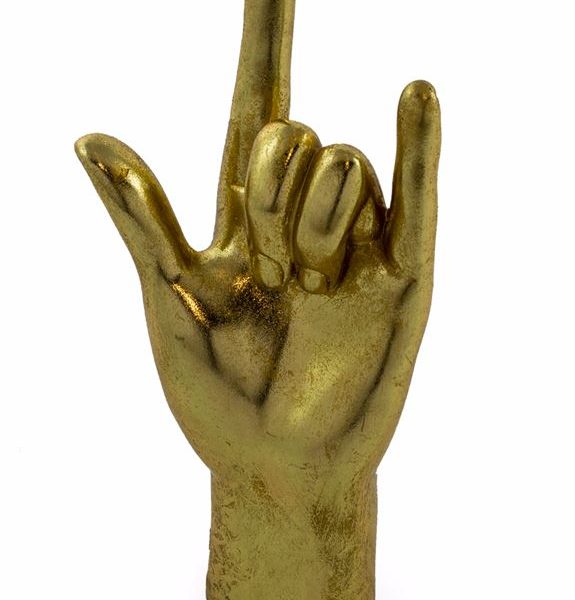 Gold 'Rock On' Hand Figure