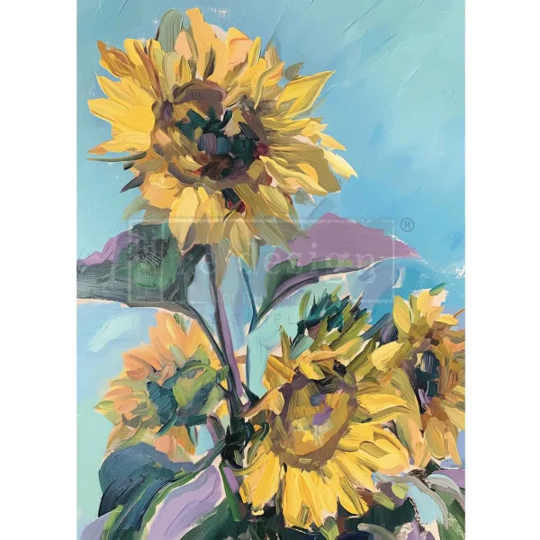 Sunshine Embrace | Redesign with Prima A1 Fiber Decoupage